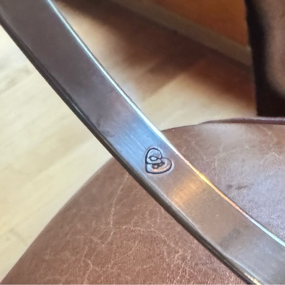 EUC BRIGHTON SILVER PLATED BANGLE - Picture 2 of 2